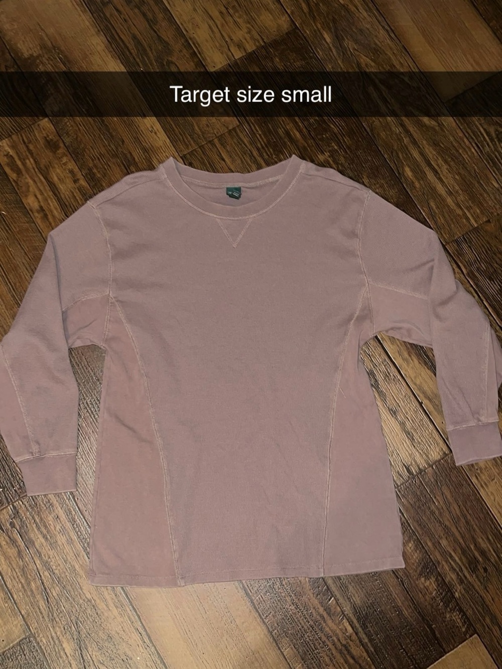 Target Mauve Long Sleeve Crewneck Top